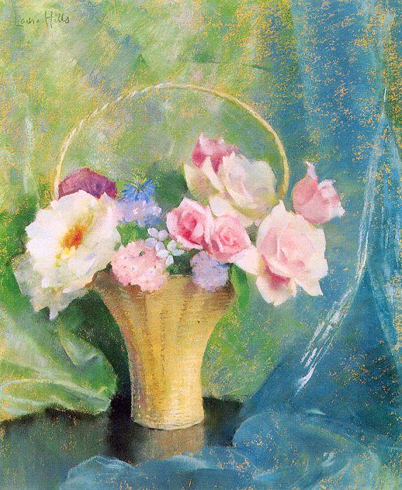 Hills, Laura Coombs Basket of Flowers china oil painting image